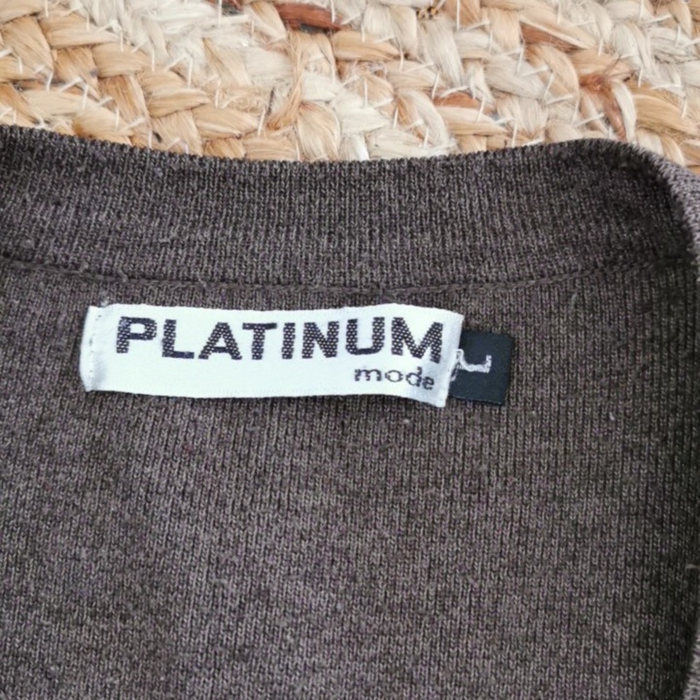 Vintage Platinum mode brown argyle oldschool grandpa cardigan old money Size L - Picture 2 of 6